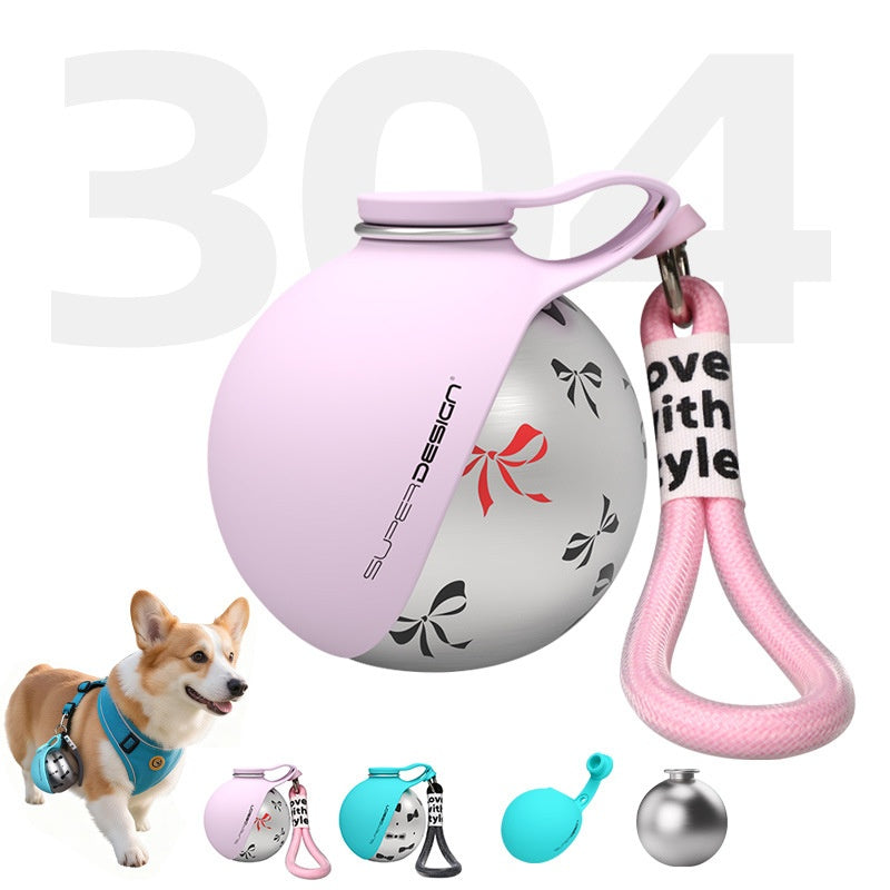 Creative Portable Outdoor Pet Stainless Steel Water Cup